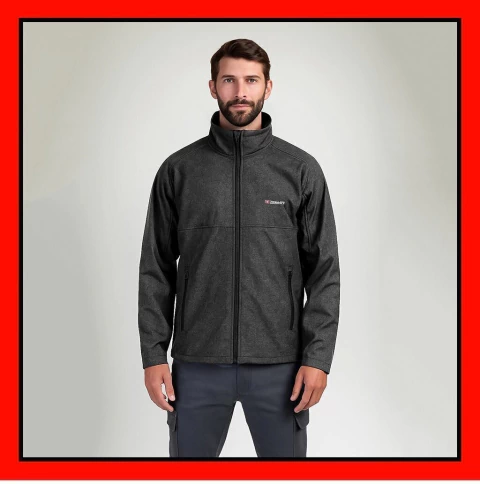 Campera Zermatt White Lake Softshell Hombre