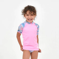 Remera Folau Manga Corta Lycra Protección Uv50 Kids Niños/as