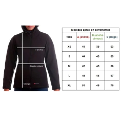 Campera Zermatt Lake Louise Softshell Dama Impermeable - comprar online