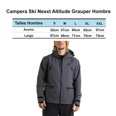 Campera Ski Nexxt Altitude Grauper Hombre Impermeable - comprar online