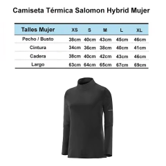 Remera Camiseta Termica Salomon Hybrid Long Neck Mujer - comprar online