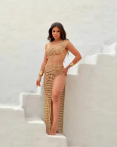 Vestido de Crochê Mykonos - comprar online
