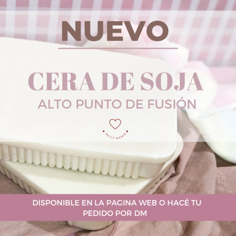 Cera de soja de alto punto de fusión 500 gr