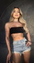 Cropped Tela Arrastão - comprar online