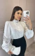 Camisa Linho Renda - comprar online