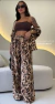 Conjunto Camisa Calça Linho Animal Print - comprar online