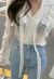 Camisa Chiffon Laço Babados na internet