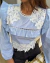 Blusa Manga Longa Tricoline Guipir - comprar online