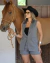 Conjunto Colete Shorts Alfaiataria - loja online