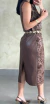 Saia Midi Couro Eco Renda - Dress It Up! Store