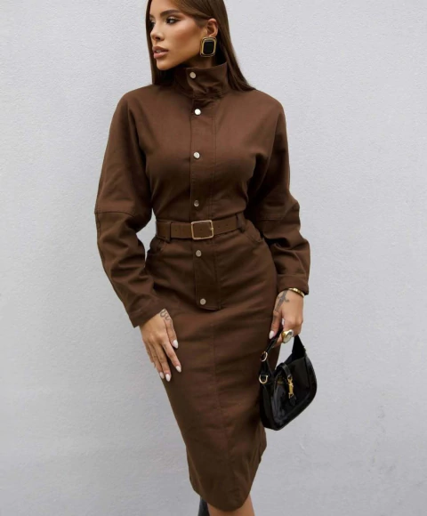 Vestido Chemise Cinto - comprar online