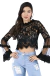 Blusa Cropped Renda Tule - Dress It Up! Store