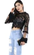 Blusa Cropped Renda Tule na internet