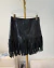 Saia Couro Eco Franjas - comprar online