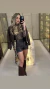 Shorts Couro Eco Spikes na internet