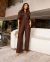 Conjunto Camisa Calça Linho Elástico