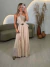 Vestido Longo Plissado Cinto na internet