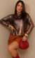 Blusa Tricot Metalizada na internet