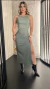 Vestido Midi Fenda na internet