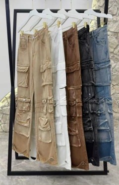 Calça Jeans Cargo - Dress It Up! Store