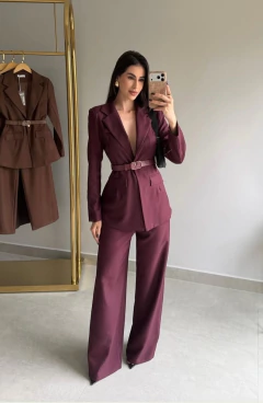Conjunto Alfaiataria Premium Blazer + Calça Cinto - comprar online
