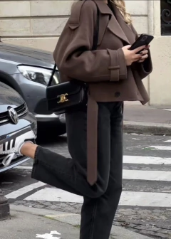 Jaqueta Oversized Lã Batida - comprar online