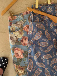 Calça Jeans Barrel Paisley Denim