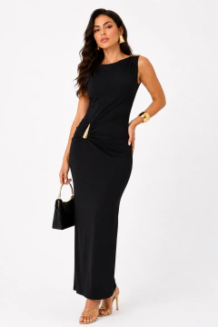 Vestido Longo Fivela