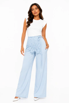Calça Alfaiataria Faixa Renda