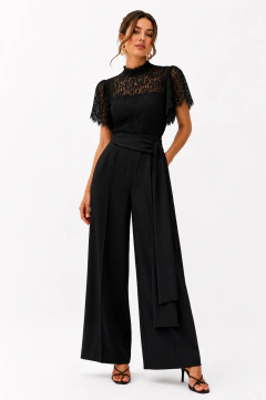 Conjunto Blusa Renda Calça Faixa - comprar online