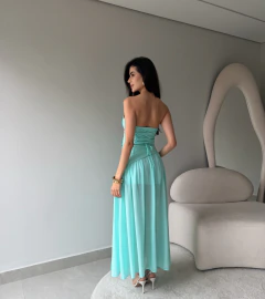 Vestido Tomara que Caia Tule Faixa - comprar online