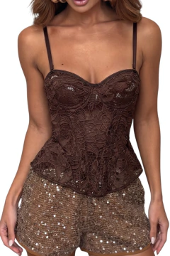 Blusa Corset Renda Bojo