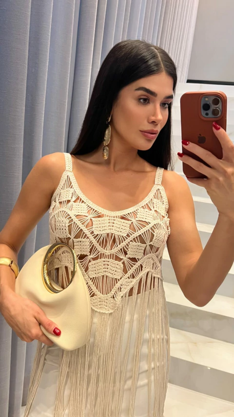 Top Crochê Franjas - comprar online