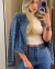 Jaqueta Jeans Strass - comprar online