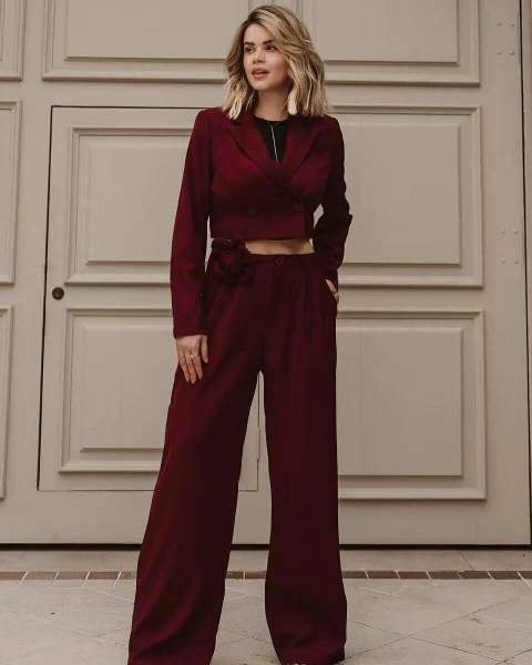 Conjunto Mini Blazer Calça Flor - comprar online