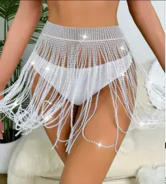 Cinto Saia Franja Strass - Dress It Up! Store