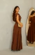 Vestido Longo Airflow Mocha na internet