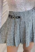 Saia Curta Tweed Cinto - comprar online