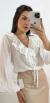 Blusa Creppe Babados na internet