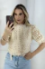 Blusa Renda Manga Curta - comprar online