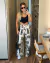Calça Linho Estampada - comprar online