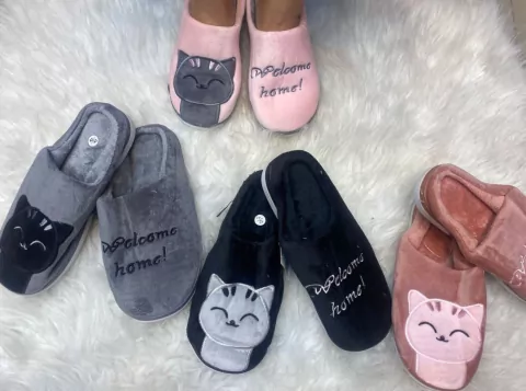 Pantufa Feminina Gato