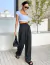 Calça Pantalona Risca de Giz