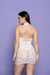 MINI VESTIDO SENSUAL BRANCO COM STRASS Y2131 na internet