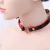 Coleira Bondage com Coração / Choker - Preto e vermelho