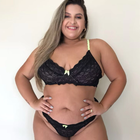 Conjunto Sedução Alça Limão Plus- Tam 50 - comprar online