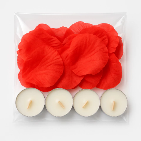 KIT PÉTALAS E VELAS