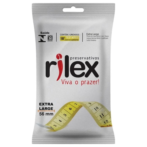 Preservativo Extra Large 56Mm 3 Unidades Rilex - comprar online