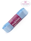 FITA DE CETIM NA COR AZUL BEBÊ DUPLA FACE 22MM COM 10 METROS