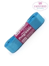 FITA DE CETIM NA COR AZUL TURQUEZA DUPLA FACE 22MM COM 10 METROS